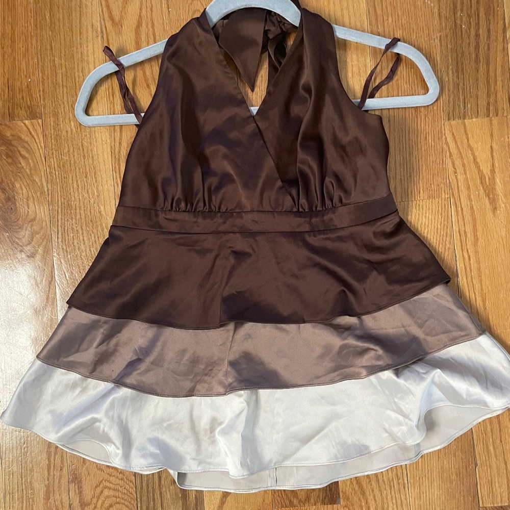 Satin halter top